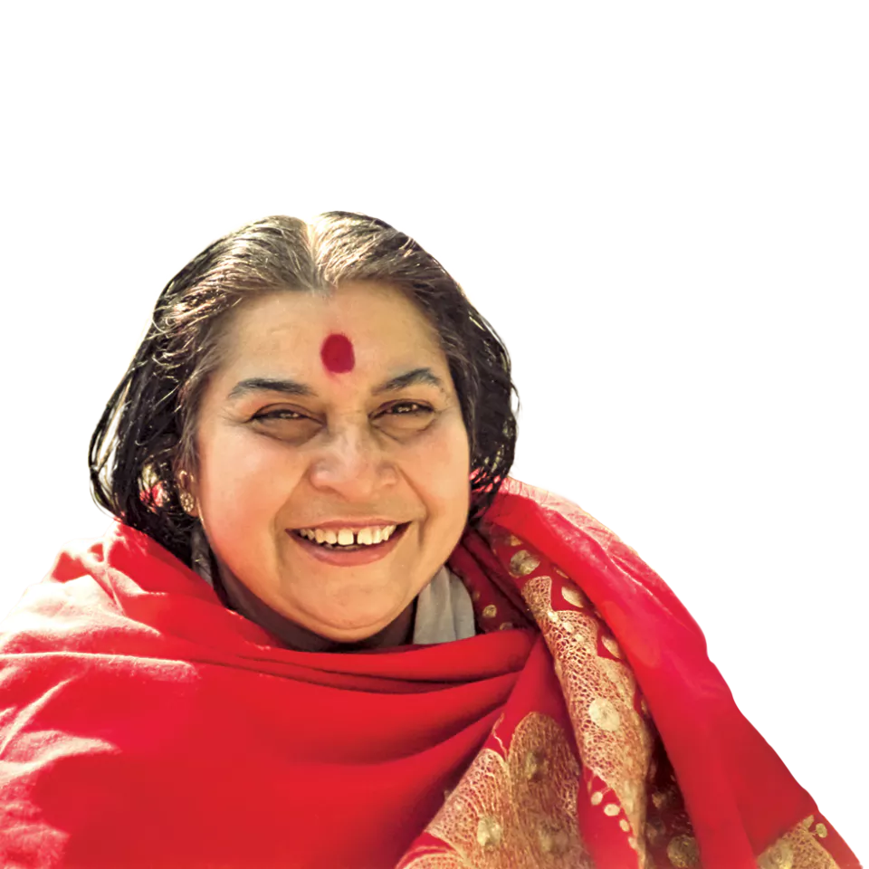 Ritratto sorridente di Shri Mataji Nirmala Devi